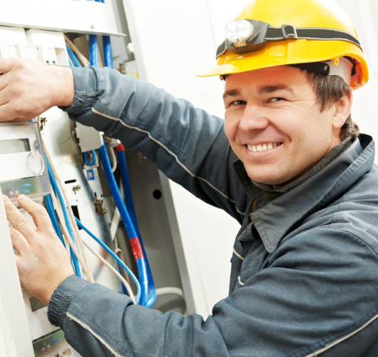 a handyman wiring electrical wire in Clementi Singapore