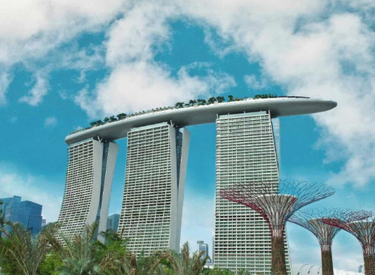 A luxury hotel in Marina Bay Singapore