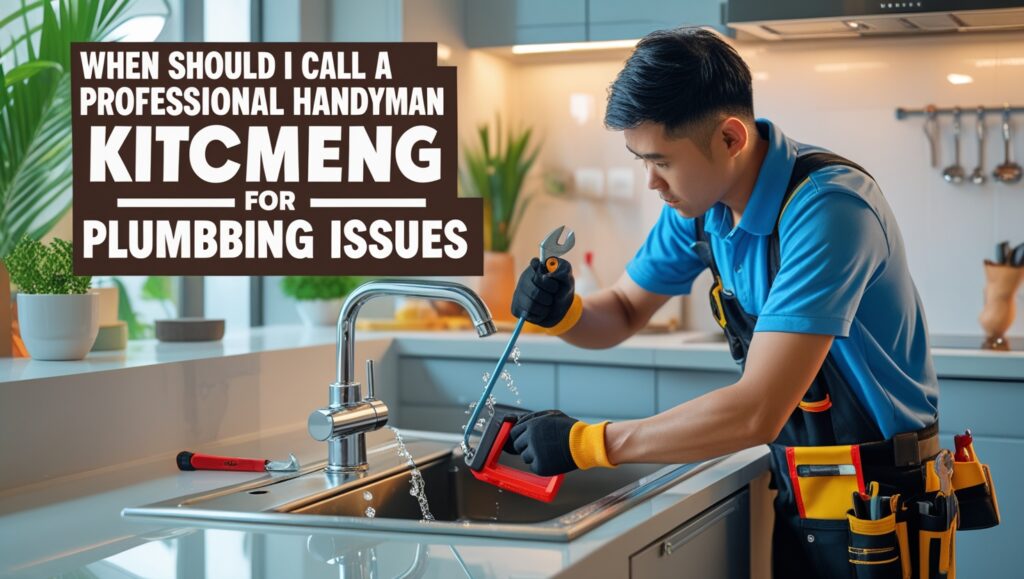 When to Call a Professional Handyman for Kitchen Plumbing Issues 1 Leonardo Phoenix 10 A modern kitchen with a professional handy 3