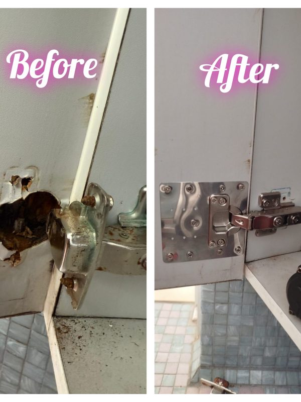 Cabinet hing repair