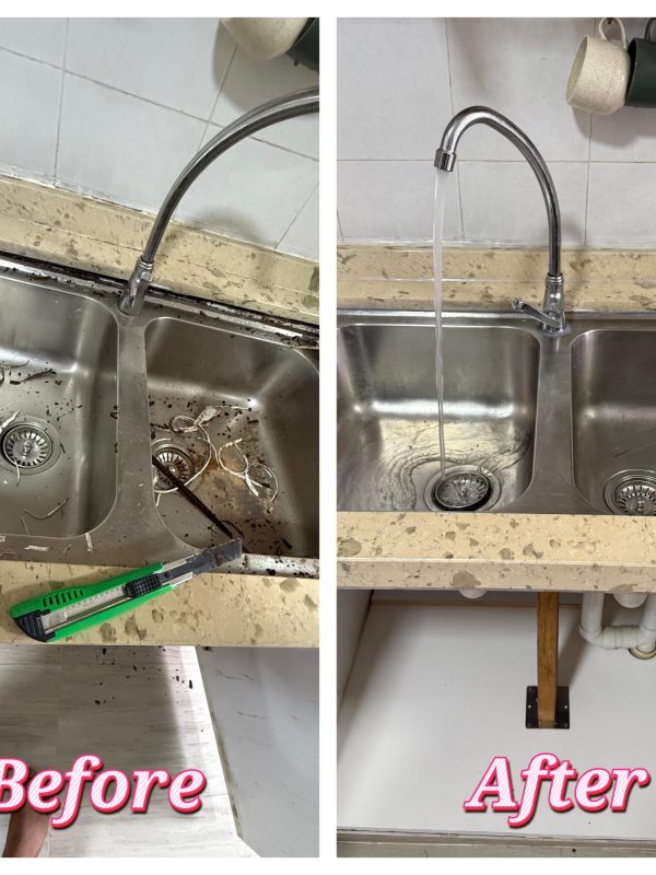 Damage kitchen basin solution